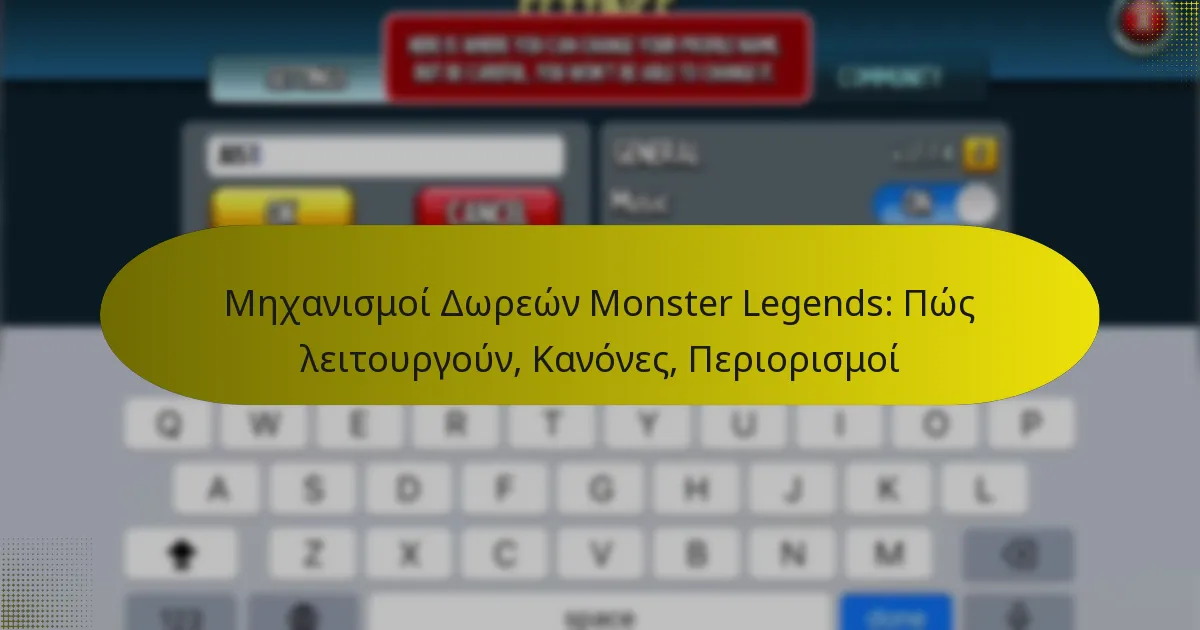 Μηχανισμοί Δωρεών Monster Legends: Πώς λειτουργούν, Κανόνες, Περιορισμοί