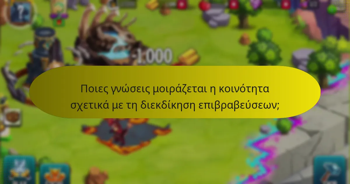 Ποιες γνώσεις μοιράζεται η κοινότητα σχετικά με τη διεκδίκηση επιβραβεύσεων;